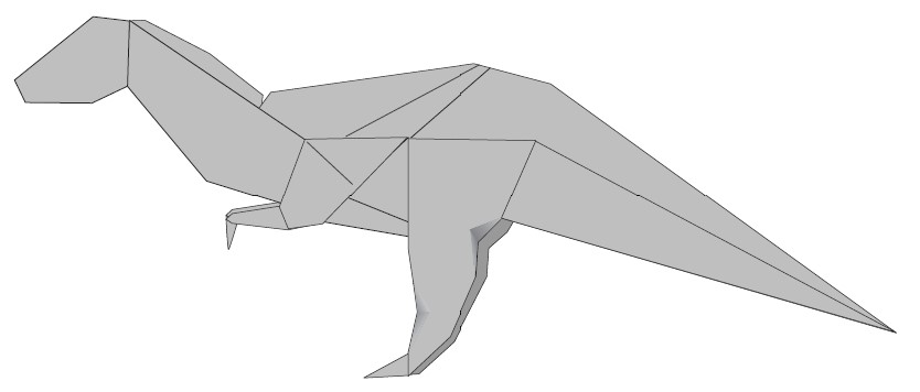 Acrocanthosaurus de papel