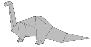 Apatosaurio de papel