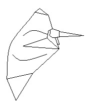 Pterodactilo de papiroflexia