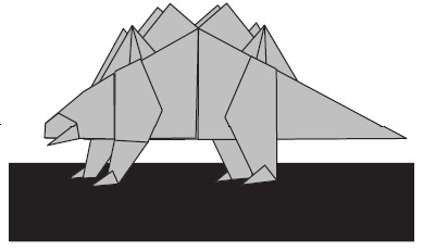Stegosaurio de papel