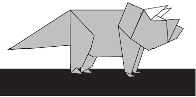 Triceratops de papel
