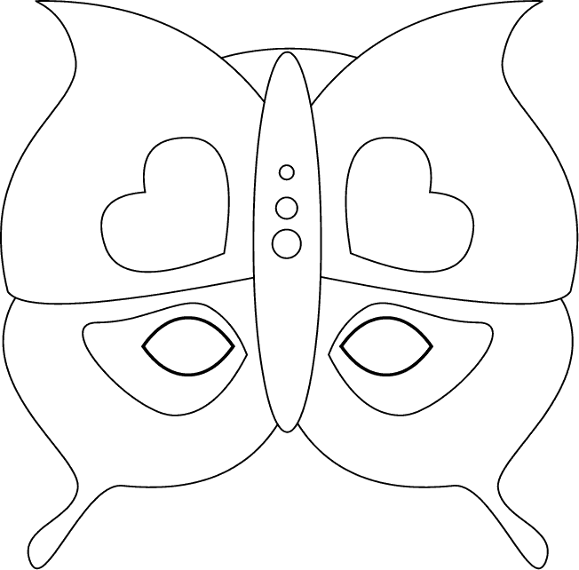 Máscara de mariposa