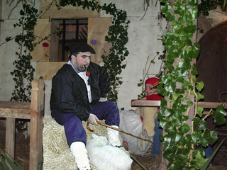 El Esteru en su carroza, tirada por su burru